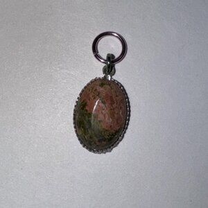 Unakite Oval Pendant